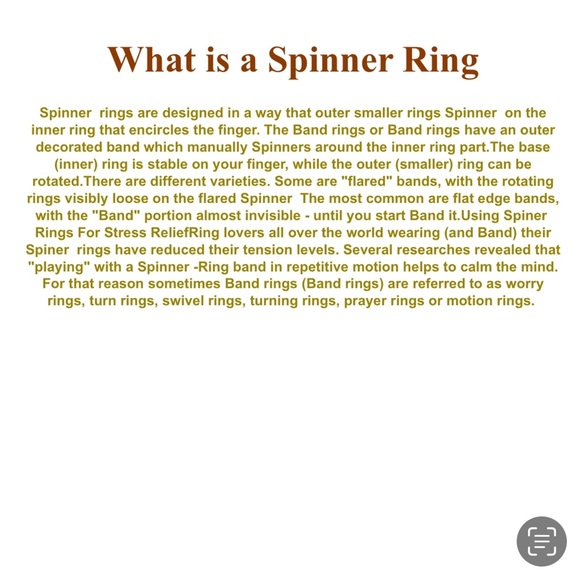 BNWT- Sterling Silver Spinner Ring” With Pearl - Picture 5 of 5